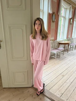 Djerf Avenue Go Slow Long Sleeve Top Pink Online