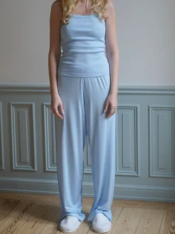 Djerf Avenue Go Slow Pants Blue Discount