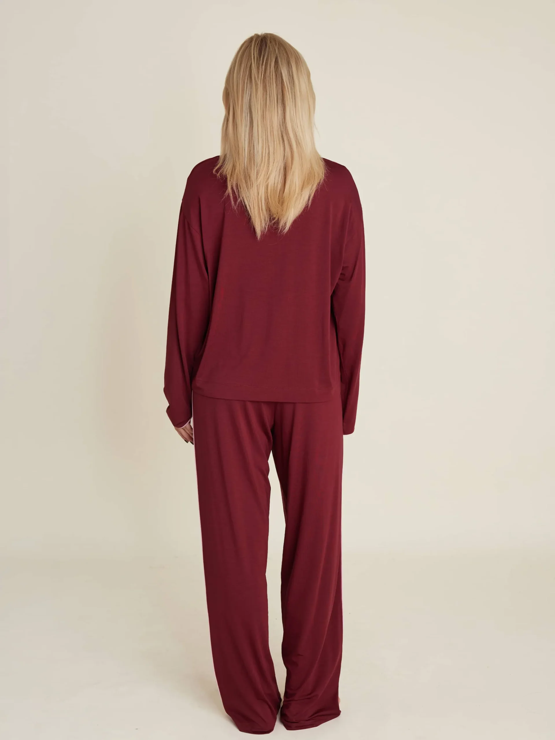 Djerf Avenue Go Slow Pants Burgundy