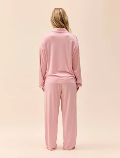 Djerf Avenue Go Slow Pants Pink/White New
