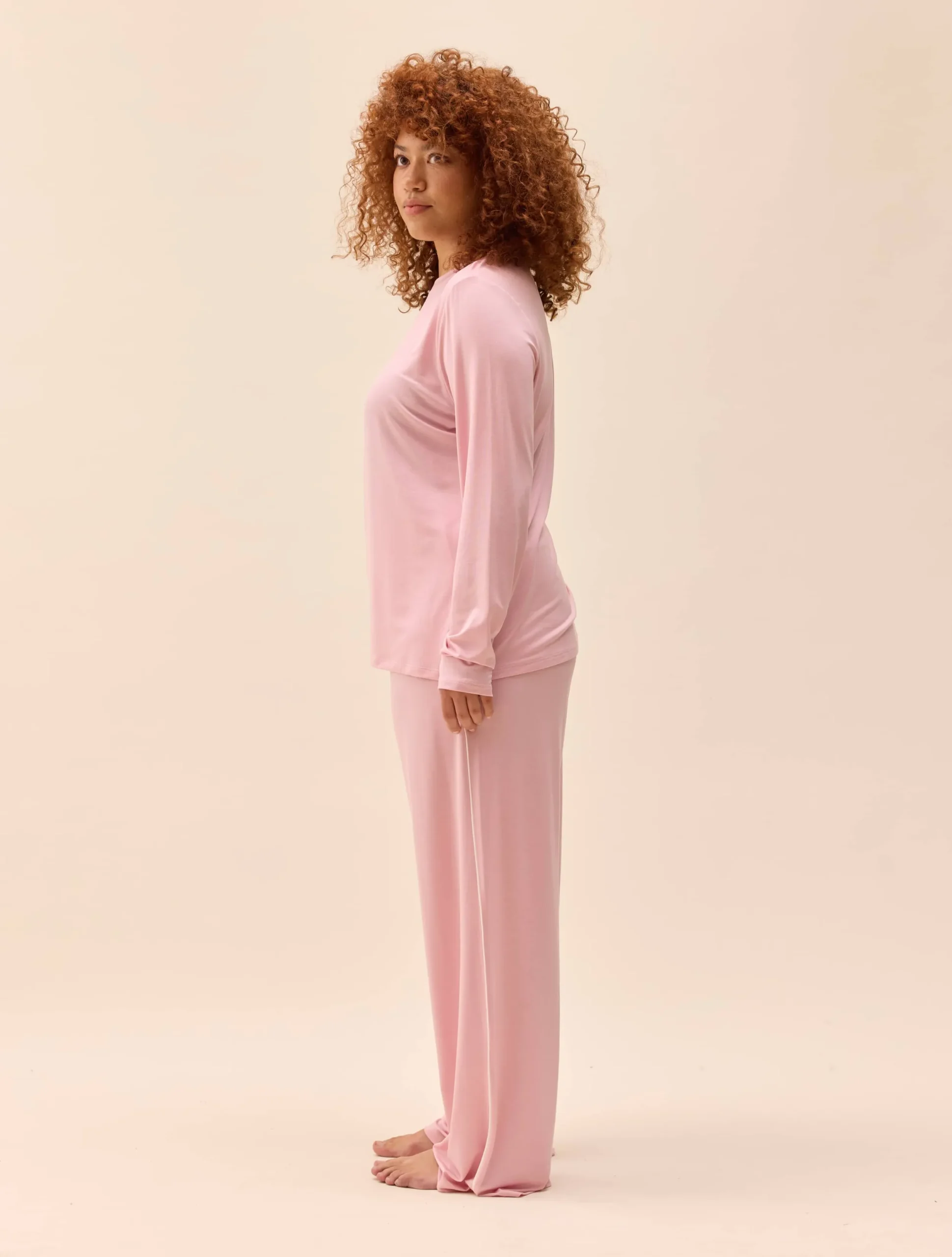 Djerf Avenue Go Slow Pants Pink/White New