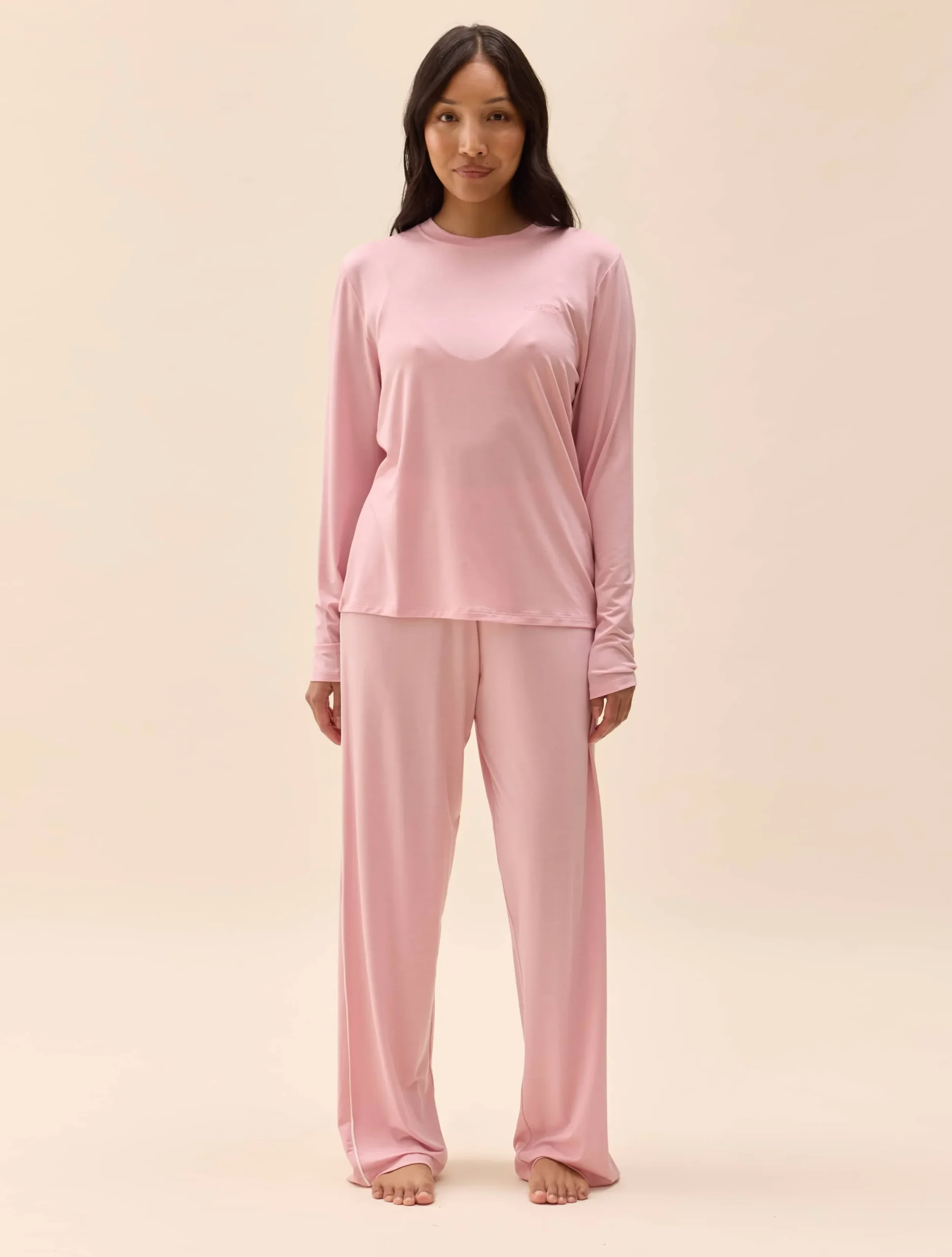 Djerf Avenue Go Slow Pants Pink/White New