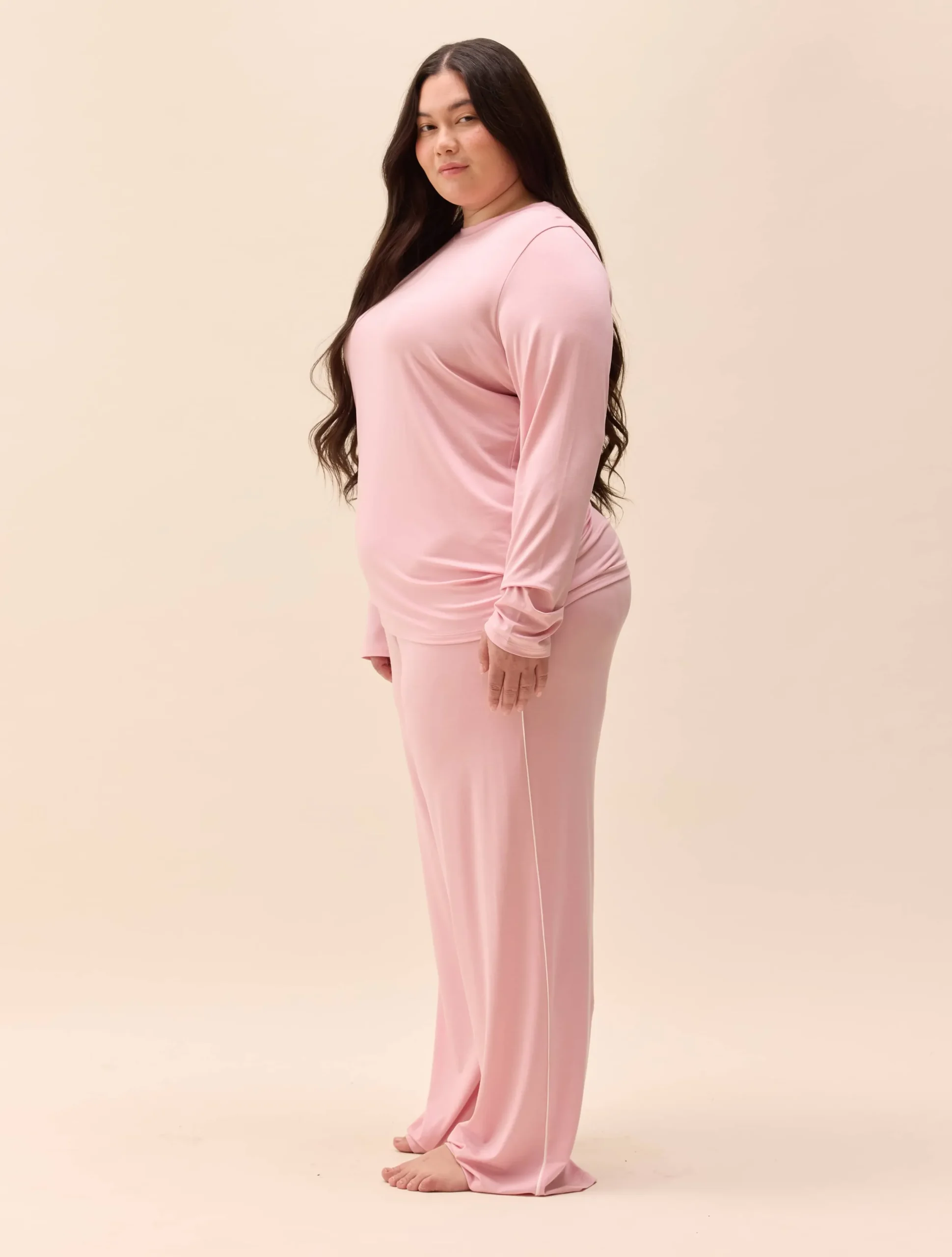 Djerf Avenue Go Slow Pants Pink/White New