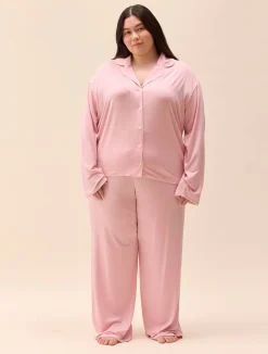 Djerf Avenue Go Slow Pants Pink/White New