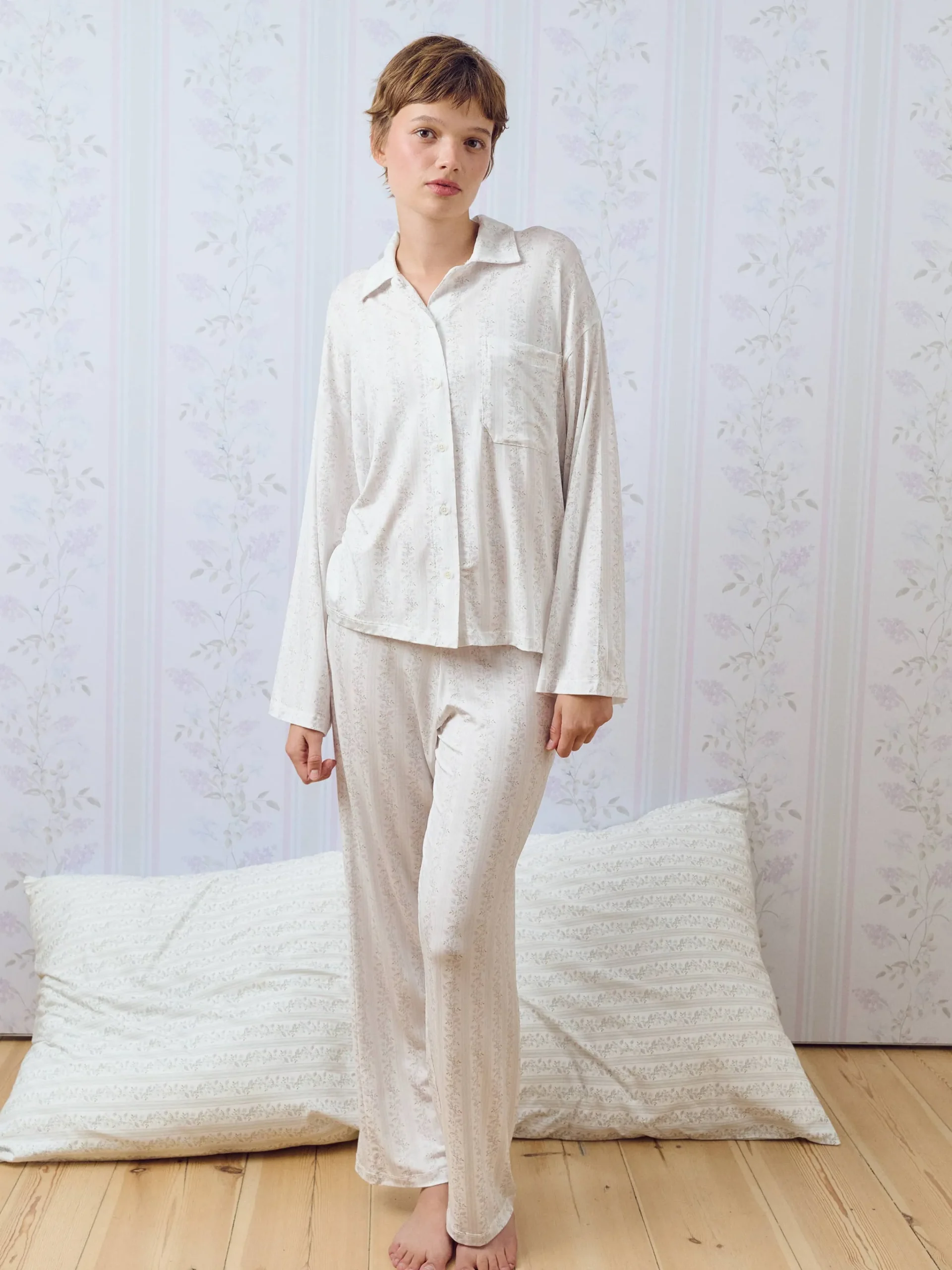Djerf Avenue Go Slow Shirt Lilac Dreams Clearance