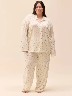 Djerf Avenue Go Slow Shirt Marula Bloom New