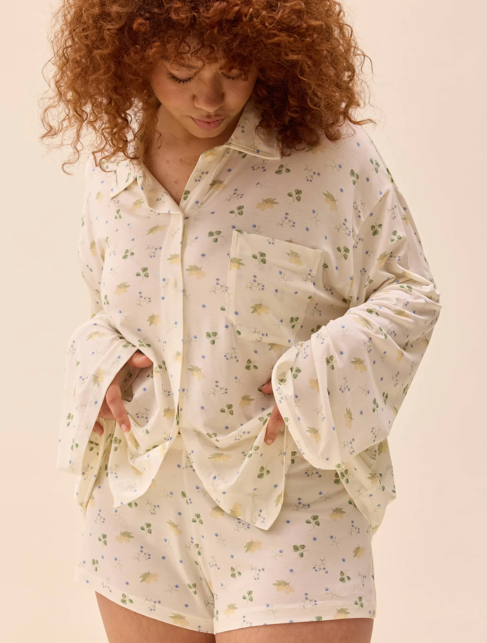 Djerf Avenue Go Slow Shirt Marula Bloom New