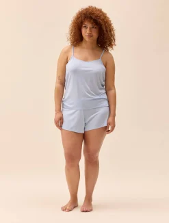 Djerf Avenue Go Slow Short Shorts Blue New