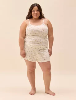 Djerf Avenue Go Slow Short Shorts Marula Bloom New