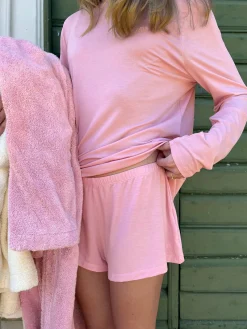 Djerf Avenue Go Slow Short Shorts Pink Outlet