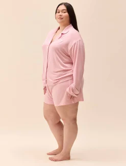 Djerf Avenue Go Slow Short Shorts Pink Outlet