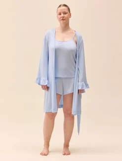 Djerf Avenue Go Slow Strap Top Blue Clearance