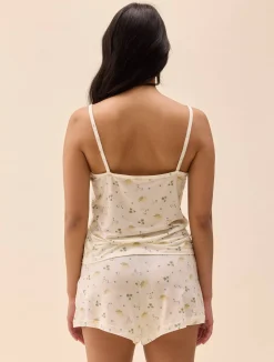 Djerf Avenue Go Slow Strap Top Marula Bloom Online