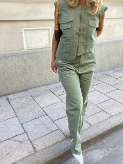 Djerf Avenue Go To Pants Green Best