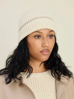 Djerf Avenue Knitted Beanie Creamy Oat Online