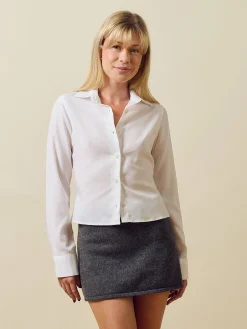 Djerf Avenue Little Shirt White Sale