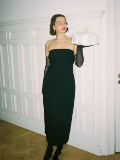 Djerf Avenue Midi Tube Dress Black Hot