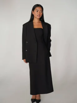 Djerf Avenue Midi Tube Dress Black Hot