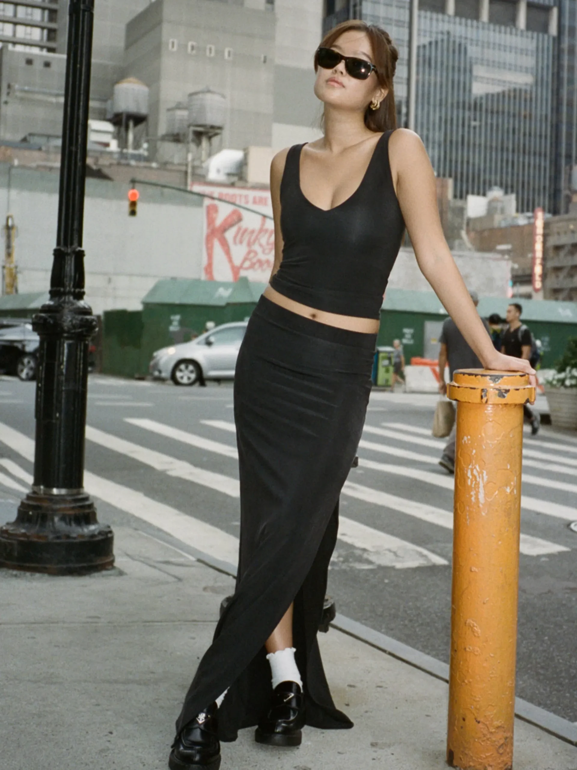 Djerf Avenue Midnight Skirt Ash