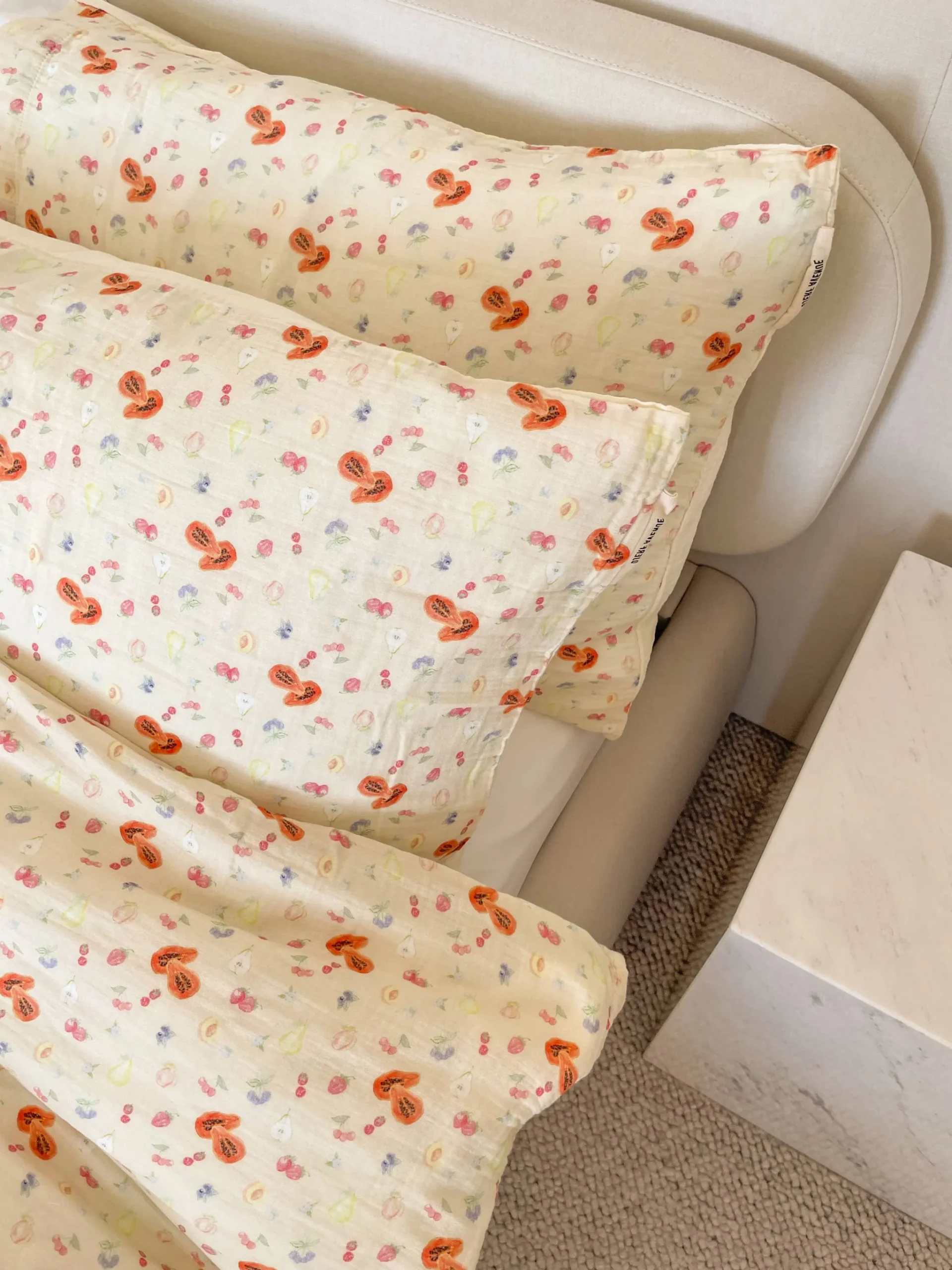 Djerf Avenue Muslin Pillow Case Fruit Sale