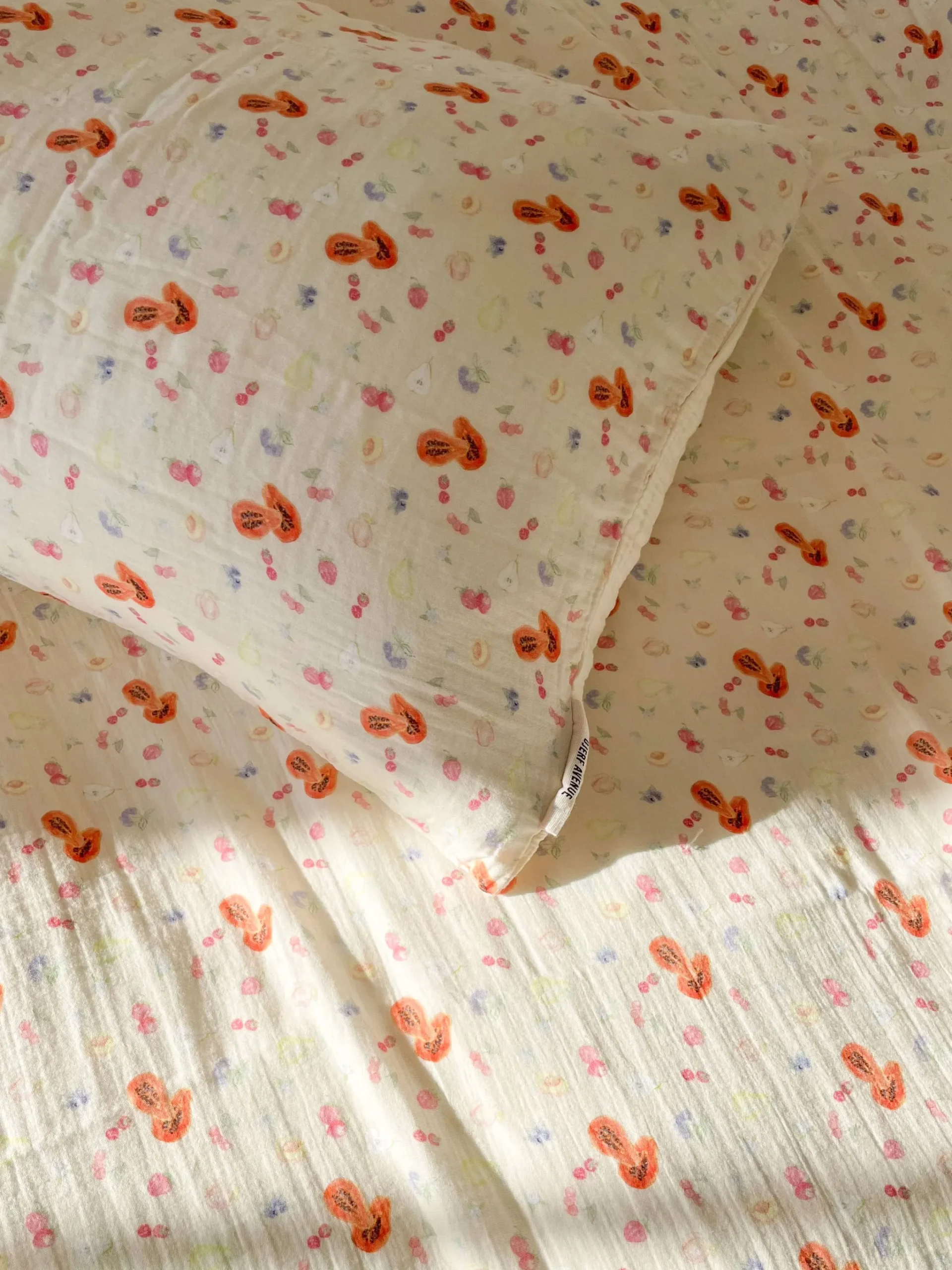 Djerf Avenue Muslin Pillow Case Fruit Sale