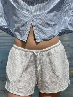 Djerf Avenue Muslin Shorts Summer Field Discount
