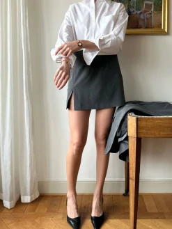 Djerf Avenue Must Have Mini Skirt Grey Sale