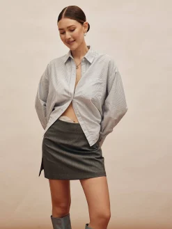 Djerf Avenue Must Have Mini Skirt Grey Sale