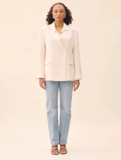 Djerf Avenue Occasion Blazer White Sale