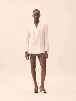 Djerf Avenue Occasion Blazer White Sale
