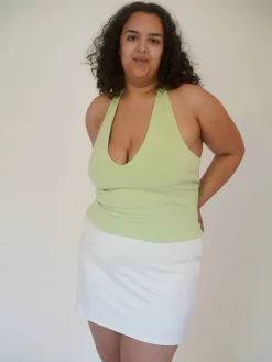 Djerf Avenue Peridot Halterneck Top Green Best