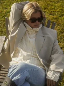 Djerf Avenue Ready Set Go Cardigan Cream Online