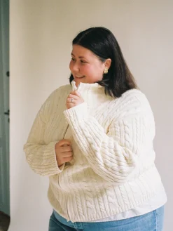 Djerf Avenue Ready Set Go Cardigan Cream Online