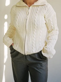 Djerf Avenue Ready Set Go Cardigan Cream Online