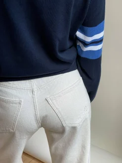 Djerf Avenue Relaxed Jeans Cream Outlet