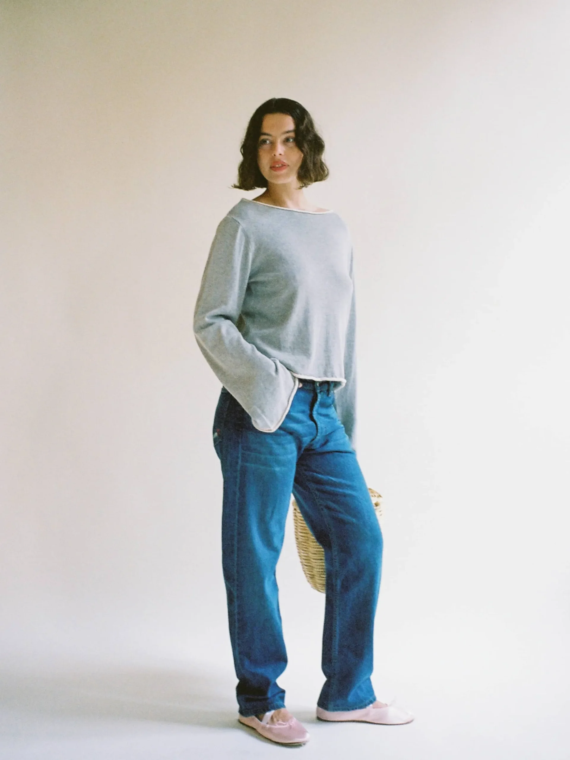 Djerf Avenue Relaxed Jeans Dark Blue Outlet
