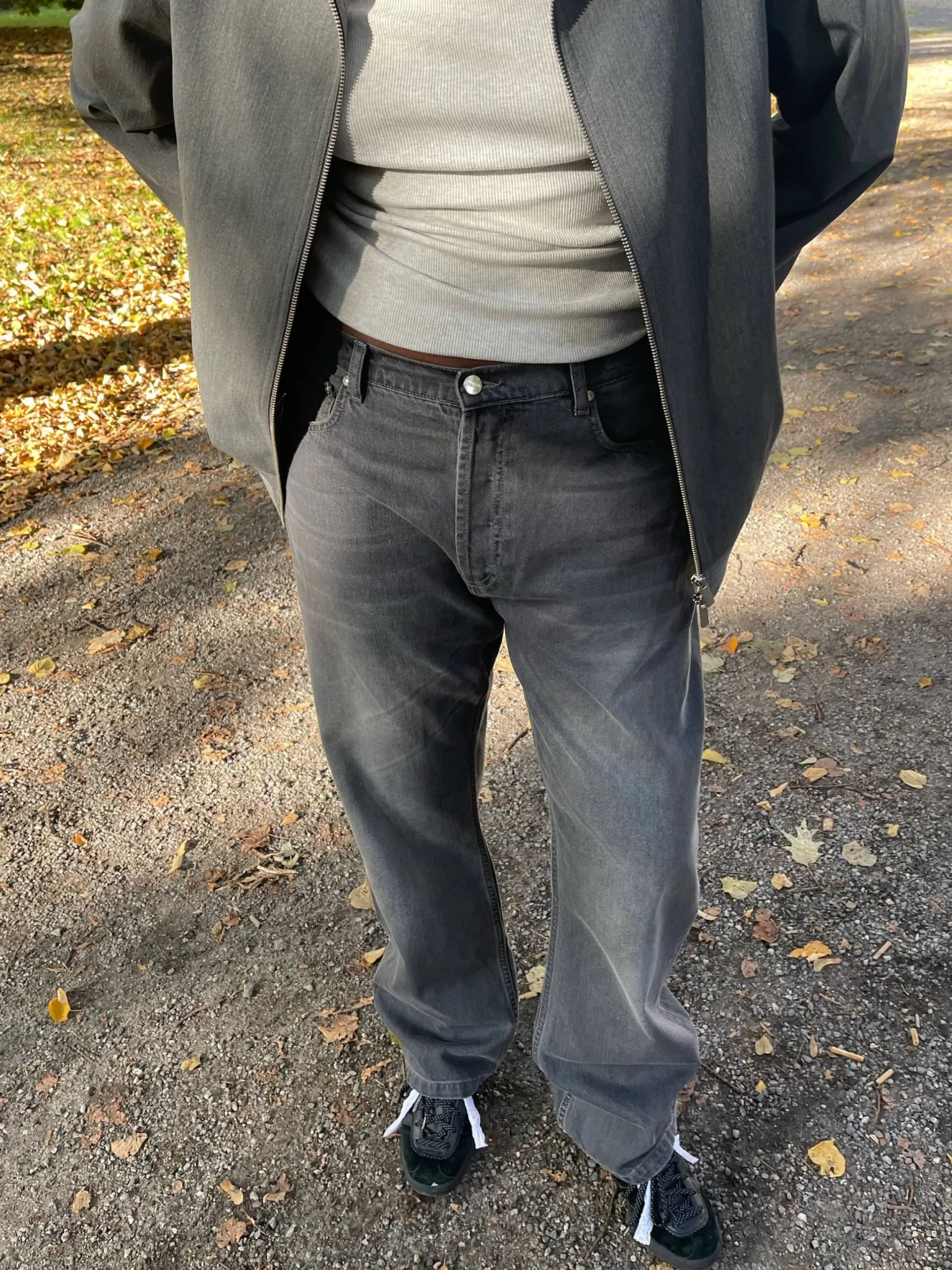 Djerf Avenue Relaxed Jeans Grey Sale
