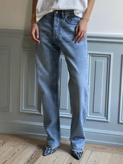 Djerf Avenue Relaxed Jeans Washed Blue - Tall