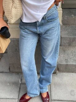 Djerf Avenue Relaxed Jeans Washed Blue Best