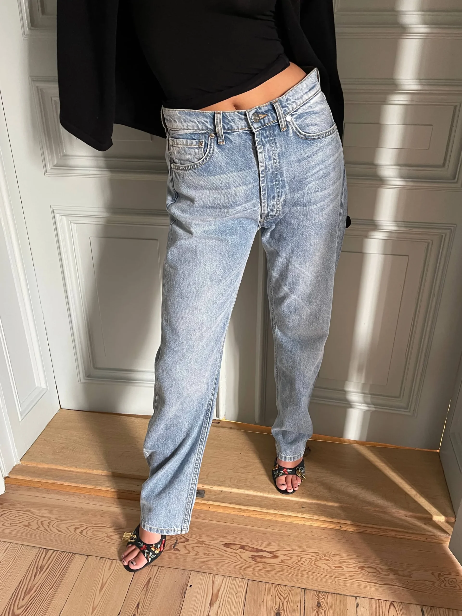 Djerf Avenue Relaxed Jeans Washed Blue Best