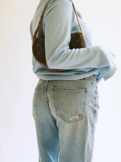 Djerf Avenue Relaxed Jeans Washed Blue Best