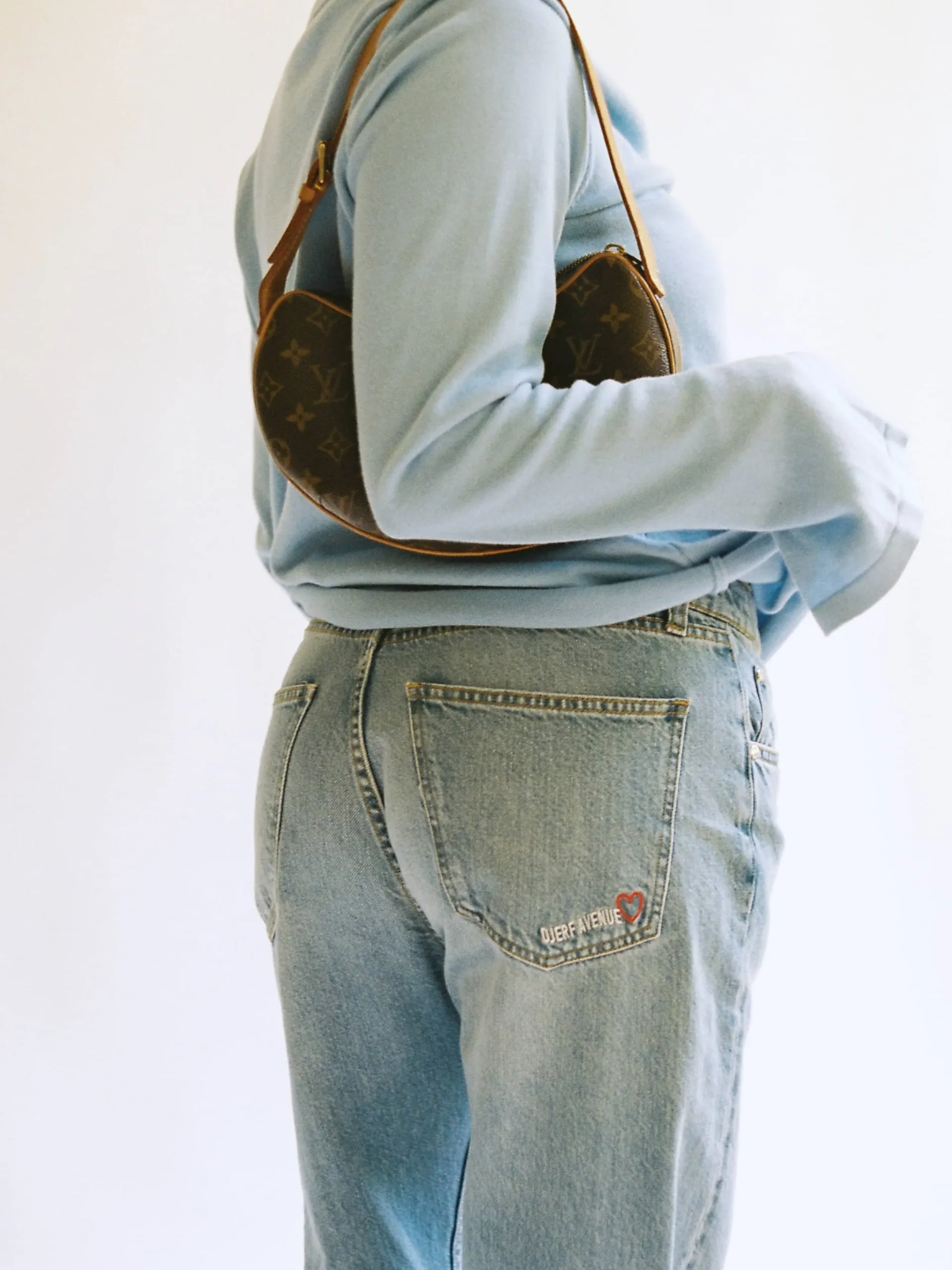 Djerf Avenue Relaxed Jeans Washed Blue Best