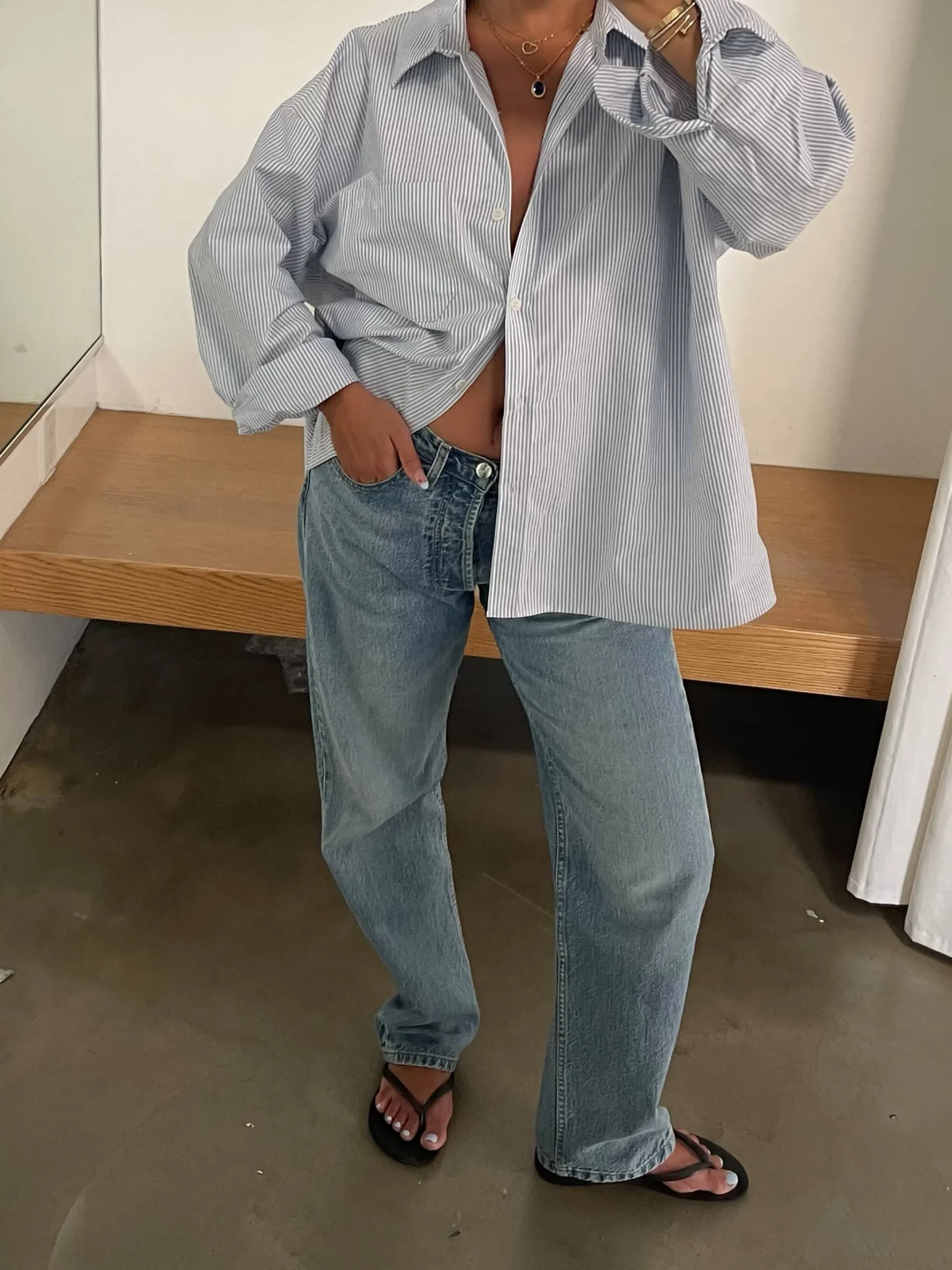 Djerf Avenue Relaxed Jeans Washed Blue Best