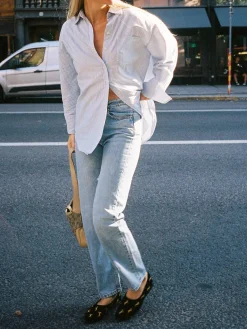 Djerf Avenue Relaxed Jeans Washed Blue Best
