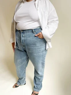 Djerf Avenue Relaxed Jeans Washed Blue Best