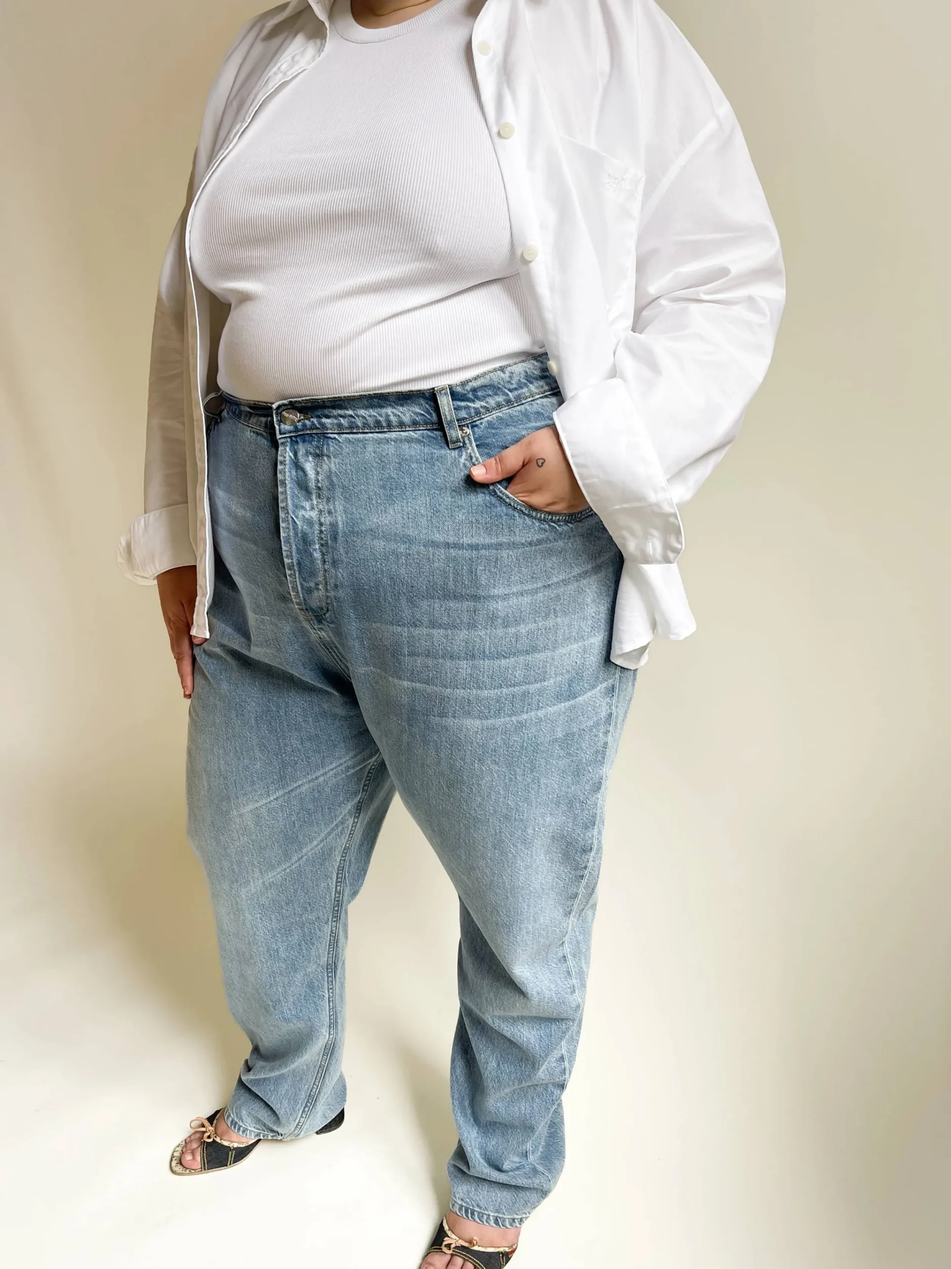 Djerf Avenue Relaxed Jeans Washed Blue Best