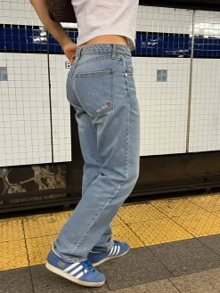 Djerf Avenue Relaxed Jeans Washed Blue Best