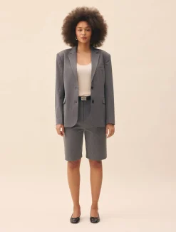 Djerf Avenue Remake Favorite Shorts Grey Clearance