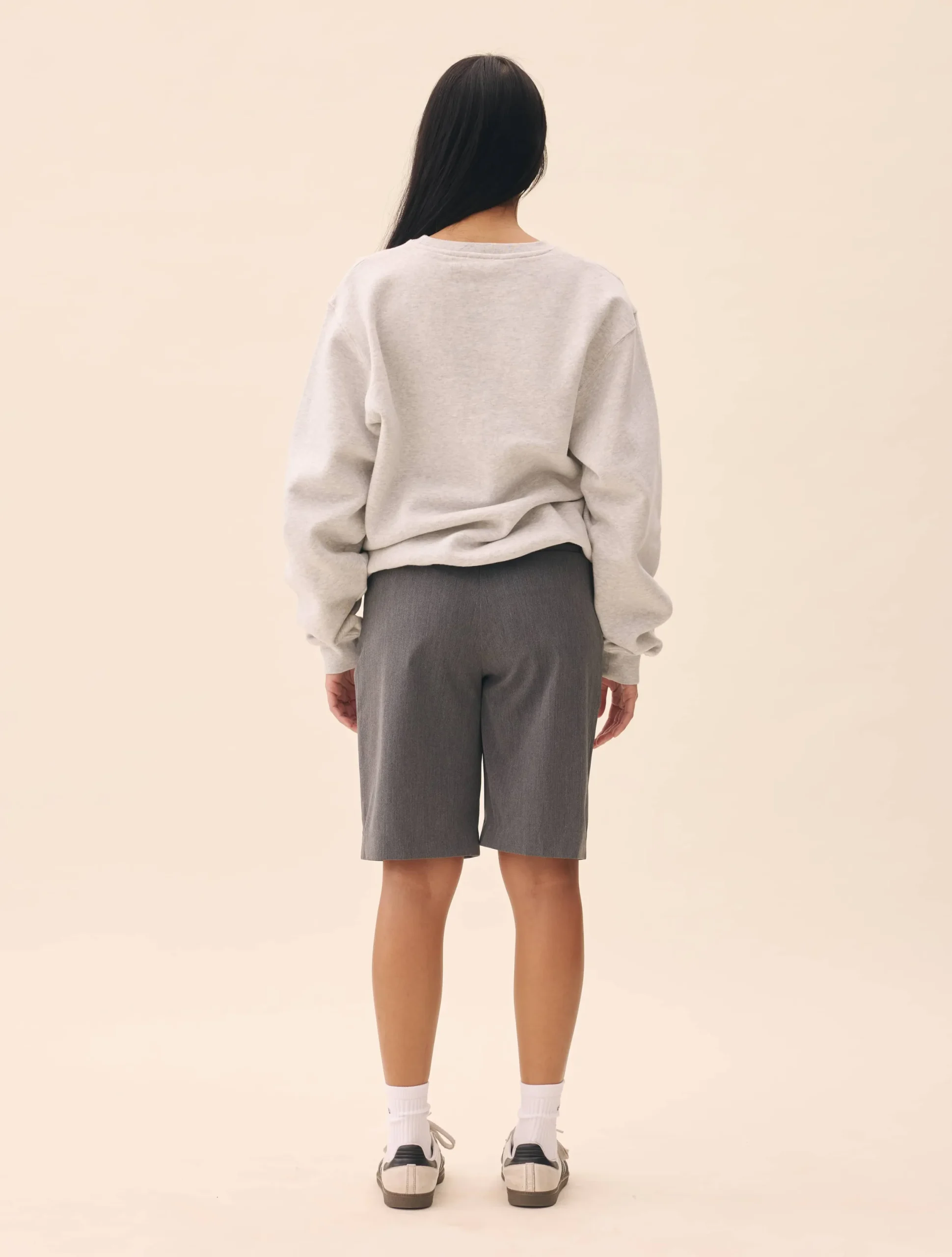Djerf Avenue Remake Favorite Shorts Grey Clearance