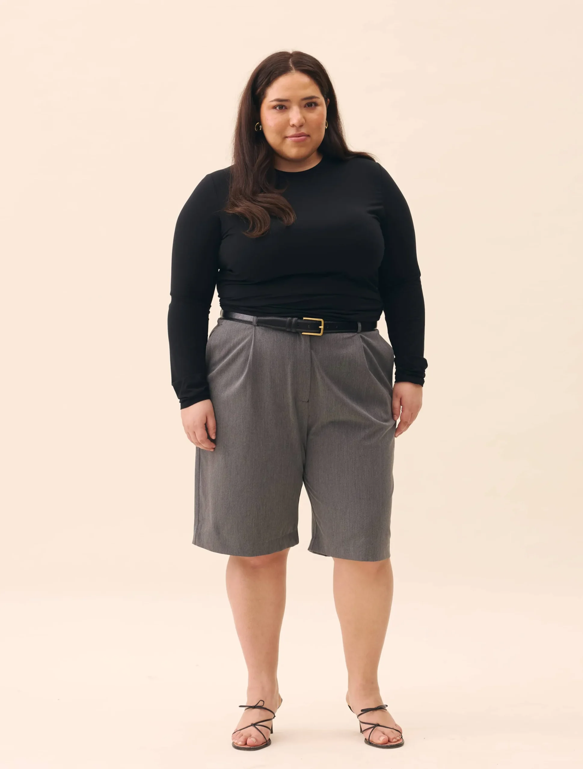 Djerf Avenue Remake Favorite Shorts Grey Clearance